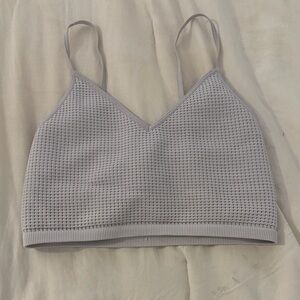 Bozzolo Light Gray Textured Bralette